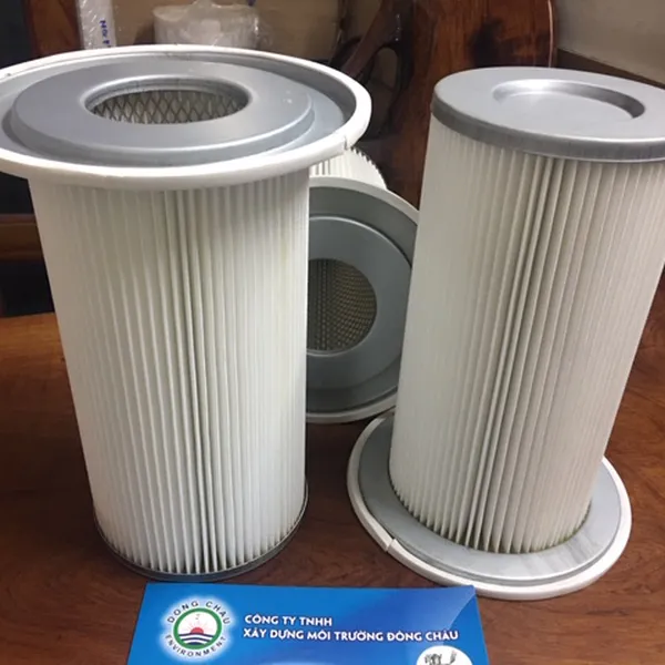 Phin lõi lọc khí có vành mâm chất liệu giấy Polyester