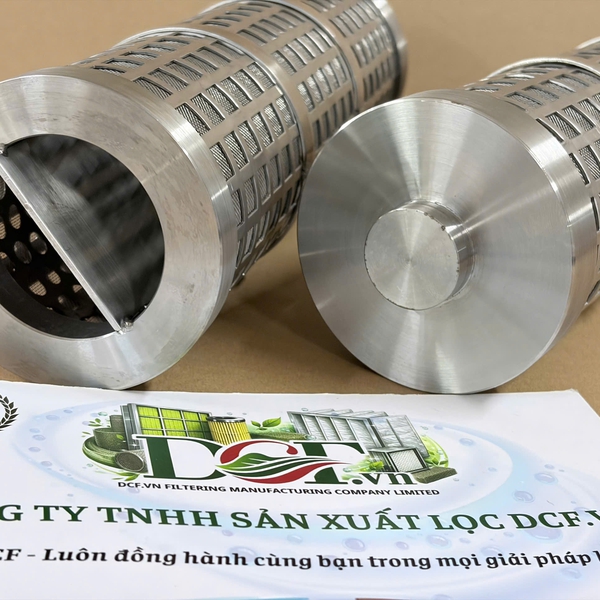 Phin lọc lưới inox OD88 x H300 có thanh gài | DCF.vn