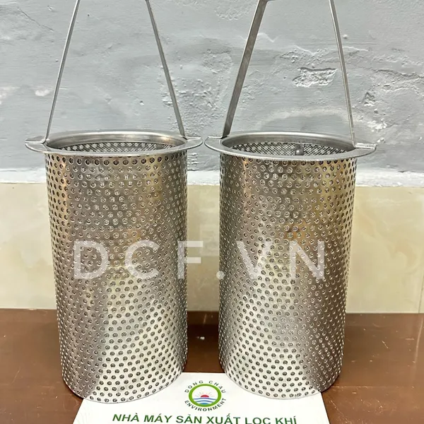 Rổ lọc inox có quai xách