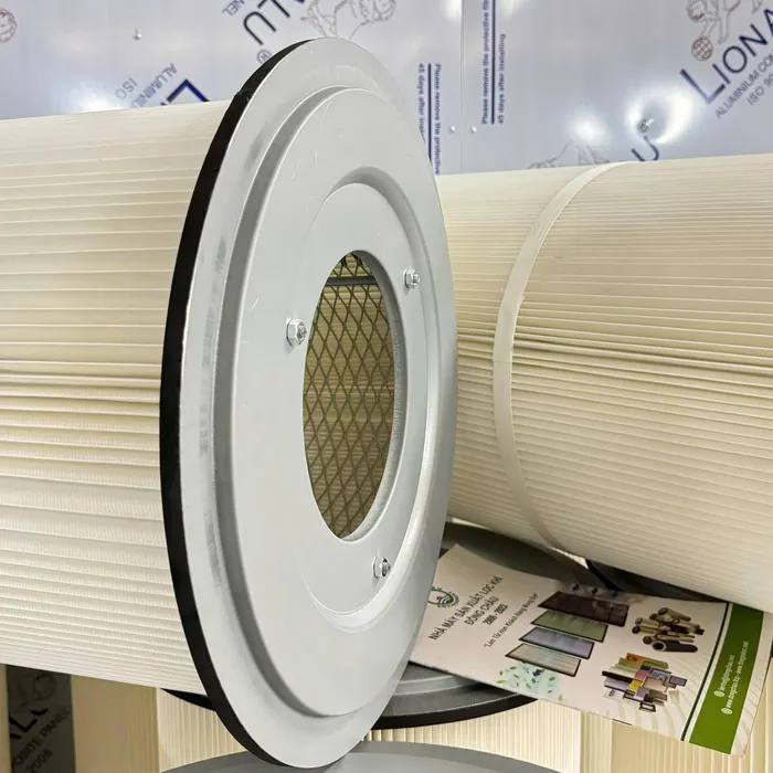 Lõi lọc bụi PE có vành tròn ngấn