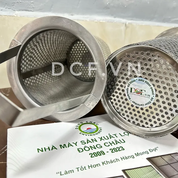 Rổ lọc inox có quai xách
