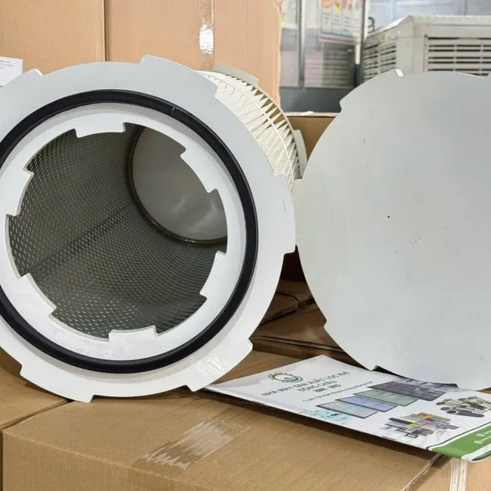 Lõi lọc gió giấy PE có vành 6 ngàm