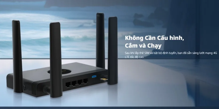 Bộ định tuyến 4G LTE RG-EW300T hỗ trợ tính năng cắm và chạy tiện lợi Bộ định tuyến 4G LTE RG-EW300T hỗ trợ tính năng cắm và chạy tiện lợi