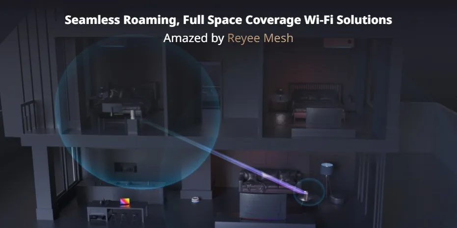 Roaming liền mạch, phủ sóng toàn không gian với Reyee Mesh trên RG-M32 Roaming liền mạch, phủ sóng toàn không gian với Reyee Mesh trên RG-M32