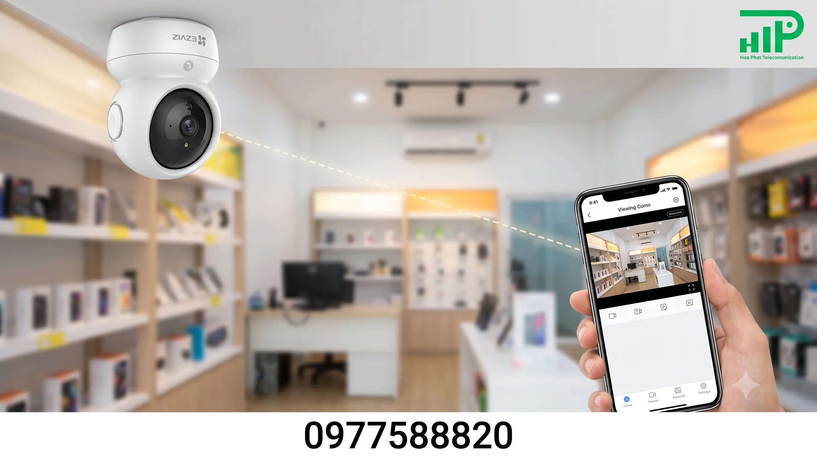 Camera Ezviz C6N 3MP giám sát cửa hàng và văn phòng nhỏ qua điện thoại Camera Ezviz C6N 3MP giám sát cửa hàng và văn phòng nhỏ qua điện thoại