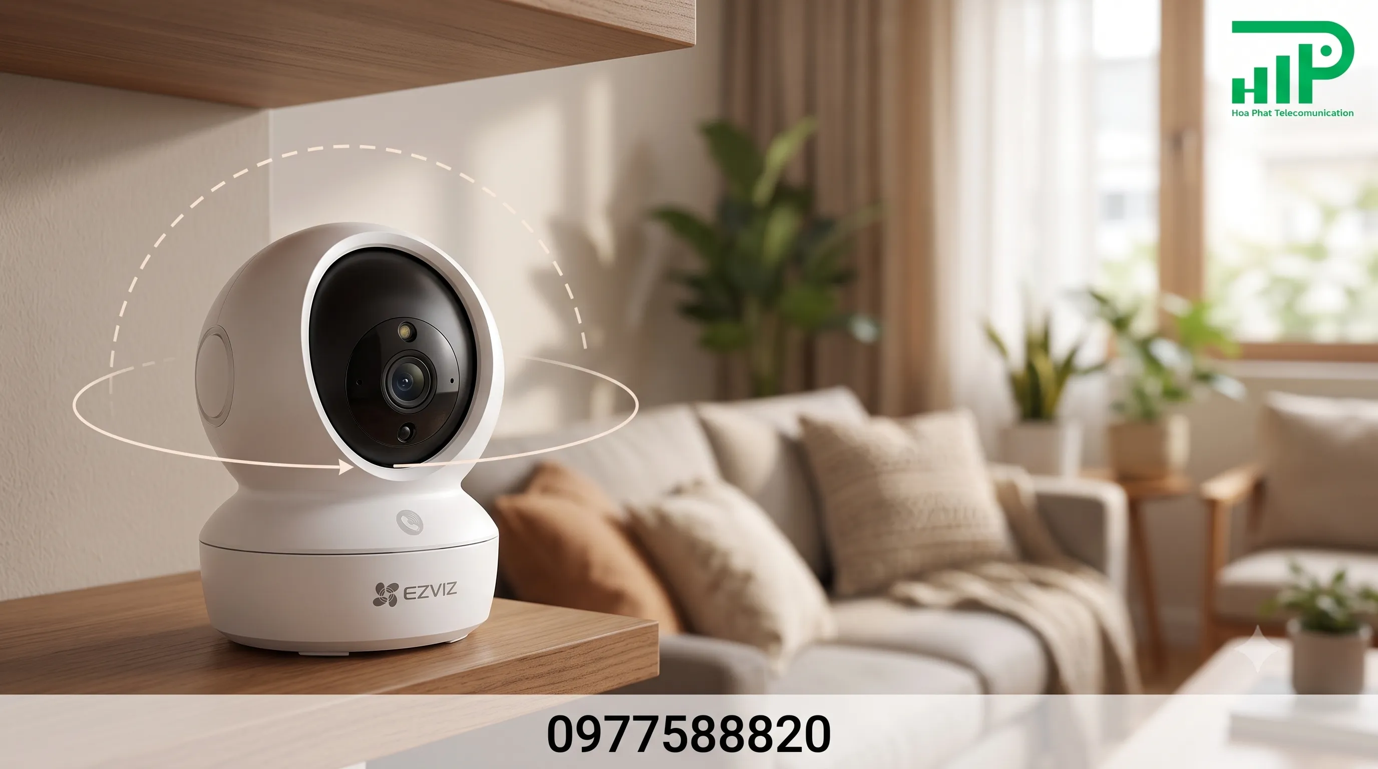 Camera Ezviz C6N 3MP xoay 350 độ lắp trong phòng khách gia đình Camera Ezviz C6N 3MP xoay 350 độ lắp trong phòng khách gia đình