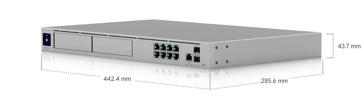Kích thước UDM Pro Max chuẩn rackmount Kích thước UDM Pro Max chuẩn rackmount