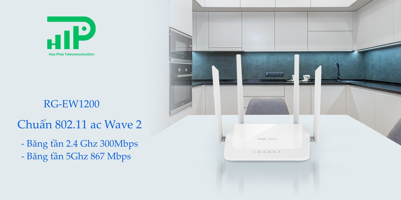 Ruijie RG-EW1200 WiFi 2 băng tần giá rẻ