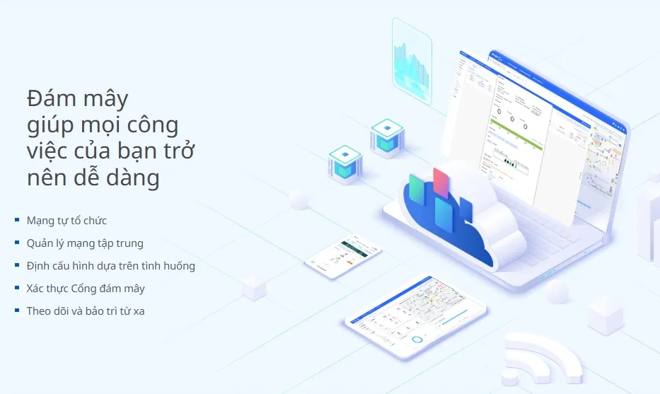 Quản lý tập trung qua Ruijie Cloud: mạng tự tổ chức, xác thực cổng đám mây, giám sát và bảo trì từ xa cho RG-EG210G-E Quản lý tập trung qua Ruijie Cloud: mạng tự tổ chức, xác thực cổng đám mây, giám sát và bảo trì từ xa cho RG-EG210G-E