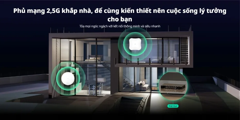 Phủ mạng 2,5G khắp nhà với router PoE Ruijie RG-EG406XS-P cấp nguồn trực tiếp cho access point WiFi 7 Phủ mạng 2,5G khắp nhà với router PoE Ruijie RG-EG406XS-P cấp nguồn trực tiếp cho access point WiFi 7