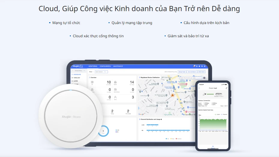 Ruijie RG-RAP2266 quản lý mọi lúc mọi nơi qua Cloud miễn phí Ruijie RG-RAP2266 quản lý mọi lúc mọi nơi qua Cloud miễn phí