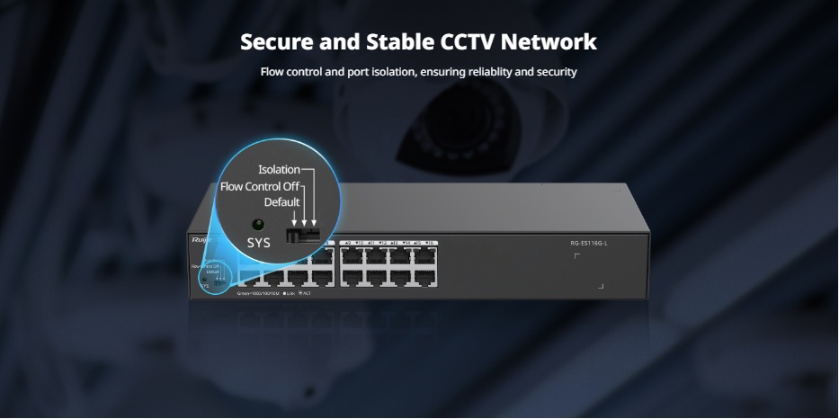 Switch Ruijie RG-ES116G-L 3 mode hoạt động Switch Ruijie RG-ES116G-L 3 mode hoạt động