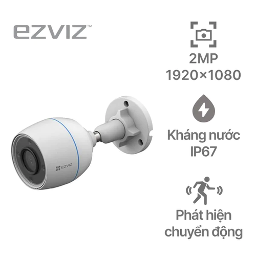 Camera Ezviz H3C 2MP Color – Ngoài Trời, Còi Đèn Cảnh Báo, Nhìn Đêm Có Màu
