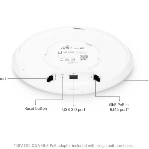 WIFI UNIFI AP AC PRO - WiFi nhiều người sử dụng, chịu tải lên đến 200 user.