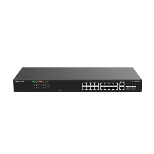 Switch PoE 18 cổng 10/100M Ruijie RG-ES118FGS-LP (16 PoE+ 120W)