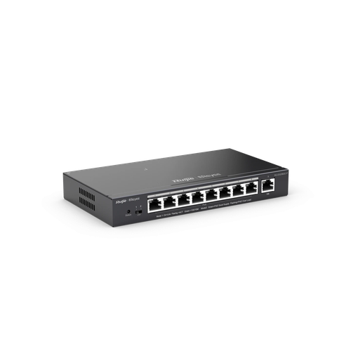 Ruijie RG-ES209GC-P Switch PoE 8 cổng + 1 Uplink, Quản Lý Cloud Miễn Phí