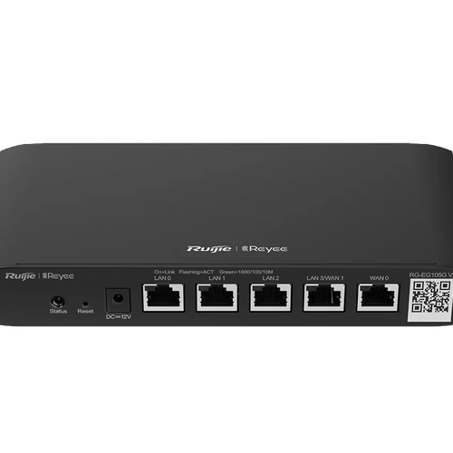Ruijie RG-EG105G V2 – Router Cân Bằng Tải 5 Cổng Gigabit, 100 Người Dùng