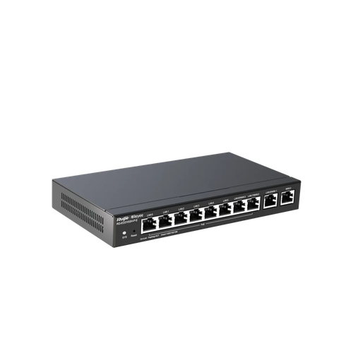 Ruijie RG-EG310GH-P-E – Router 1,5 Gbps, 8 Cổng PoE+ 110W, 350 Người Dùng