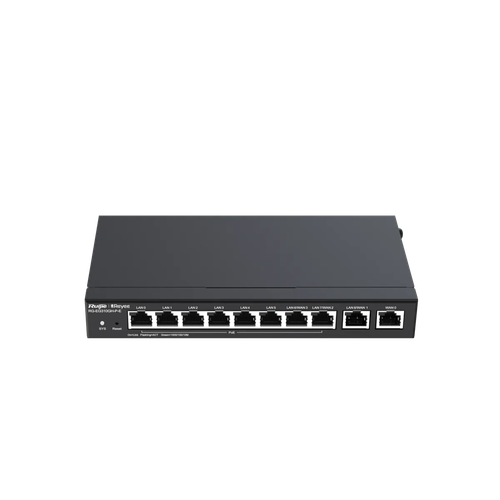 Ruijie RG-EG310GH-P-E – Router 1,5 Gbps, 8 Cổng PoE+ 110W, 350 Người Dùng