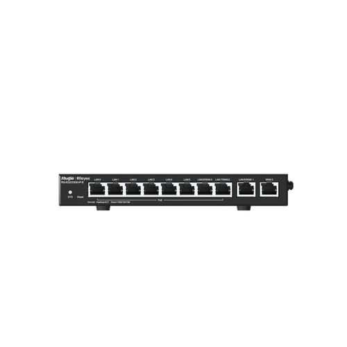 Ruijie RG-EG310GH-P-E – Router 1,5 Gbps, 8 Cổng PoE+ 110W, 350 Người Dùng