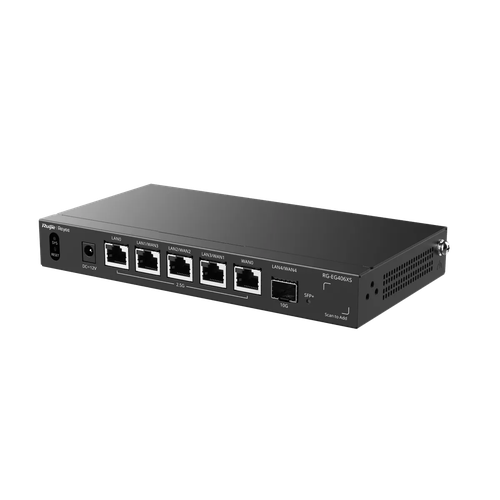 Ruijie RG-EG406XS – Router 5 Cổng 2.5G, 1 Cổng 10G SFP+, 400 Người Dùng
