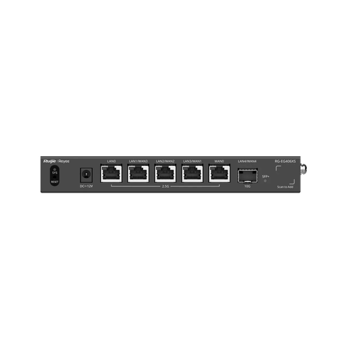 Ruijie RG-EG406XS – Router 5 Cổng 2.5G, 1 Cổng 10G SFP+, 400 Người Dùng