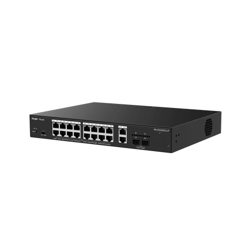 Switch 16 cổng PoE Ruijie Reyee RG-ES220GS-LP – 16 Cổng PoE + 4 Uplink