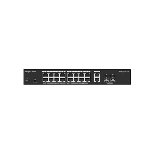 Switch 16 cổng PoE Ruijie Reyee RG-ES220GS-LP – 16 Cổng PoE + 4 Uplink