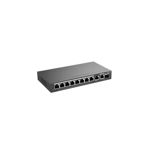 Switch PoE 10 Cổng Gigabit Ruijie RG-ES210GS-P | Quản Lý Cloud, Uplink RJ45 và SFP 1GB