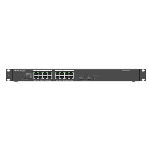 Switch PoE 18 cổng Gigabit Ruijie RG-ES118GS-P-L (16 PoE+ 247W, 2 SFP)