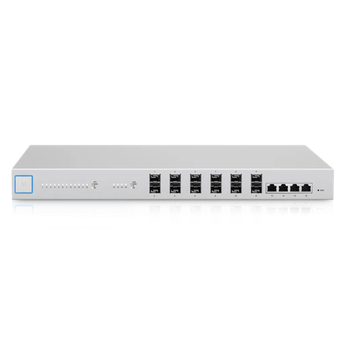 UniFi Switch 16 XG – Switch Aggregation 12 Cổng SFP+ và 4 Cổng 10GbE