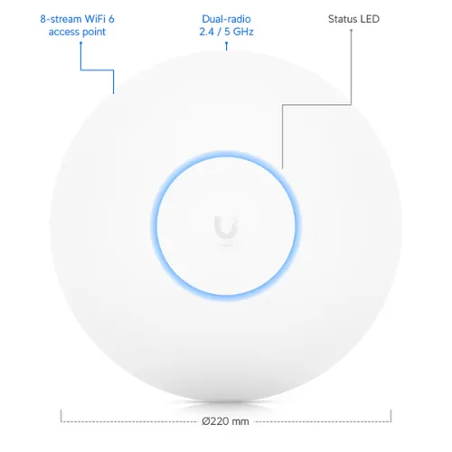 WIFI UNIFI U6 LR - Bộ phát WiFi công suất mạnh, hiệu năng cao, chuẩn WIFI 6