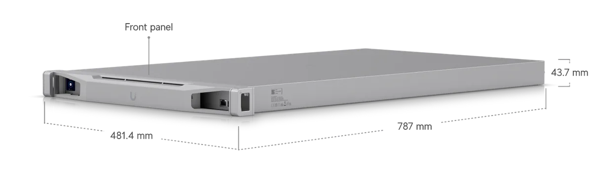 Kích thước CloudKey Enterprise 481.4 x 787 x 43.7 mm Kích thước CloudKey Enterprise 481.4 x 787 x 43.7 mm
