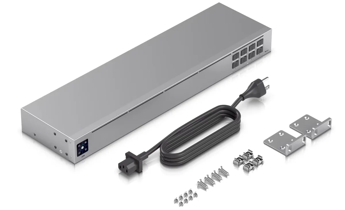 Phụ kiện USW-Aggregation: dây nguồn, tai rack, ốc vít Phụ kiện USW-Aggregation: dây nguồn, tai rack, ốc vít