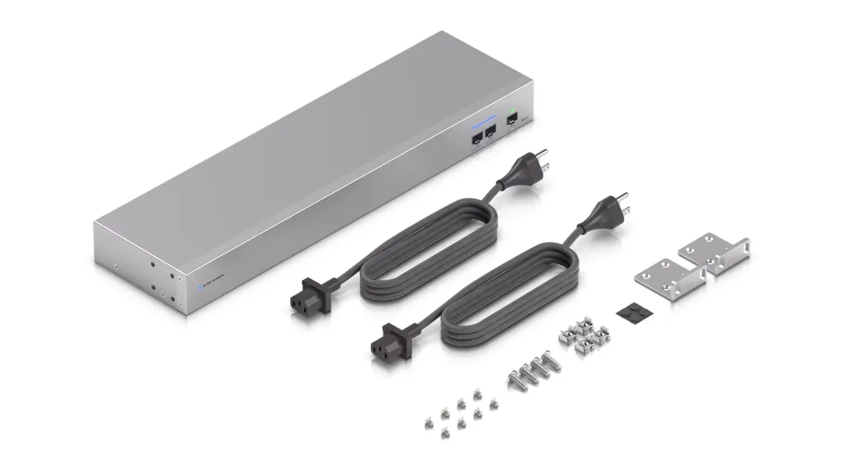 Phụ kiện USW-WAN: 2 dây nguồn, tai rack, ốc vít Phụ kiện USW-WAN: 2 dây nguồn, tai rack, ốc vít