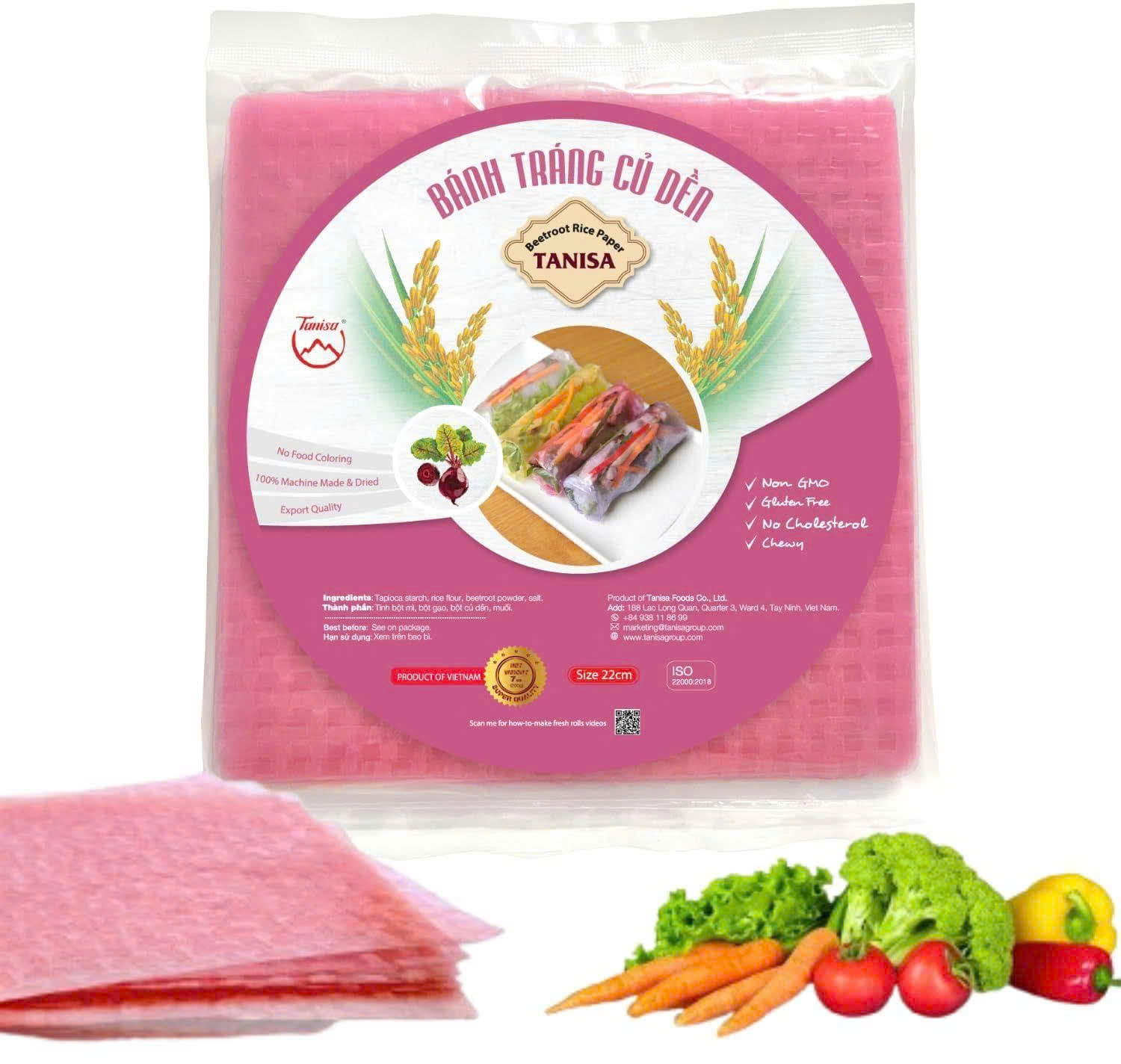 Beetroot rice paper Beetroot rice paper