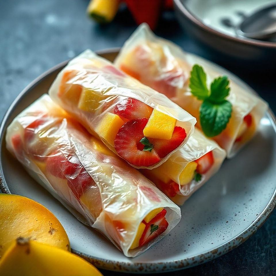 Fruit rice paper rolls demonstrate how healthy snacking trends are reshaping food innovation. Fruit rice paper rolls demonstrate how healthy snacking trends are reshaping food innovation.