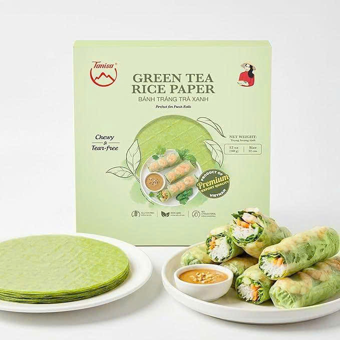 Green tea rice paper Green tea rice paper