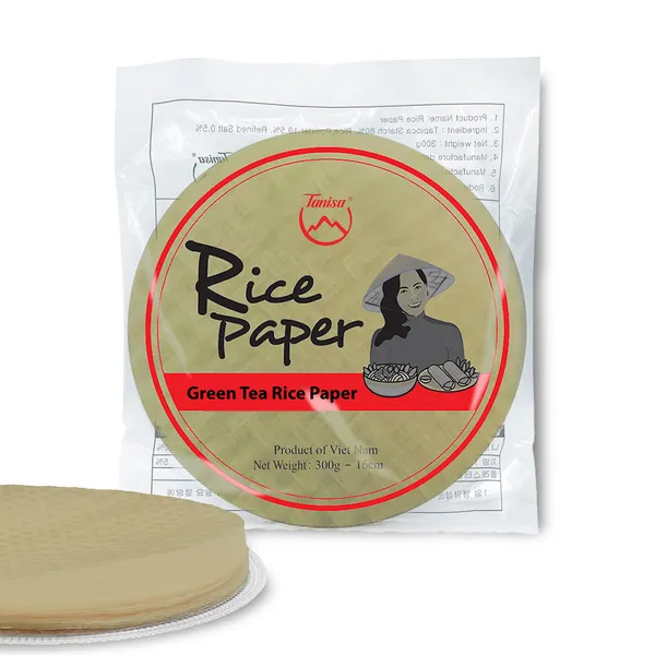 VIETNAMESE GREEN TEA RICE PAPER FOR FRESH ROLL