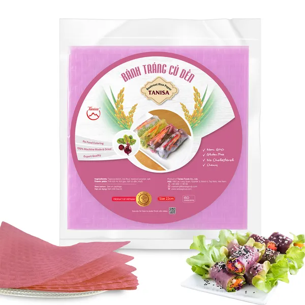VIETNAMESE BEETROOT RICE PAPER