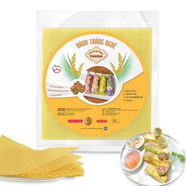 VIETNAMESE TURMERIC RICE PAPER