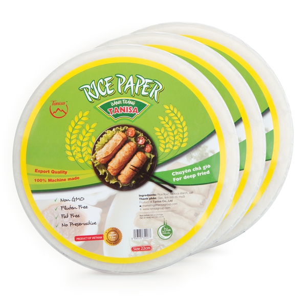 RICE PAPER FOR FRESH ROLL & DEEP FRIED 2in1 (ROUND/SQUARE -16cm/18cm/22cm/28cm/31cm/32cm)