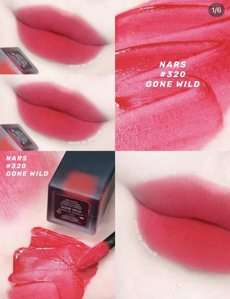 Son Kem Nars Air Matte Ultra Lip Tint 320 Gone Wild Màu Đỏ Hồng