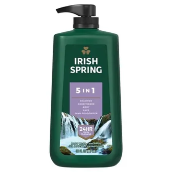 Sữa Tắm Gội Toàn Thân Nam Irish Spring 5in1 Hair Face & Body Wash 887ml