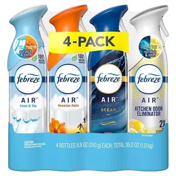 Xịt phòng khử mùi Febreze Air Refresher Spray 250g x 4 chai