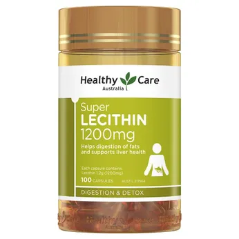 Mầm Đậu Nành Healthy Care Super Lecithin 1200mg Của Úc 100 Viên