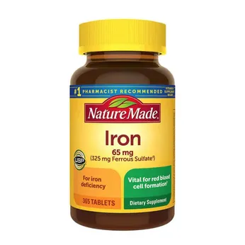 Viên Uống Bổ Sung Sắt Iron 65mg Nature Made 365 Viên Của Mỹ