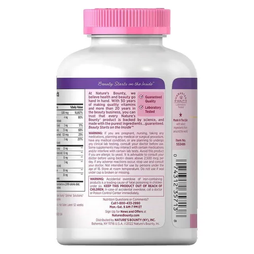 Nature’s Bounty Hair, Skin & Nails 250 Viên Của Mỹ