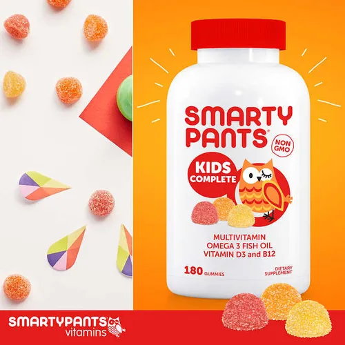 Kẹo Dẻo Bổ Sung Vitamin+Omega Cho Trẻ Em Smarty Pants Kids Complete 180 Viên