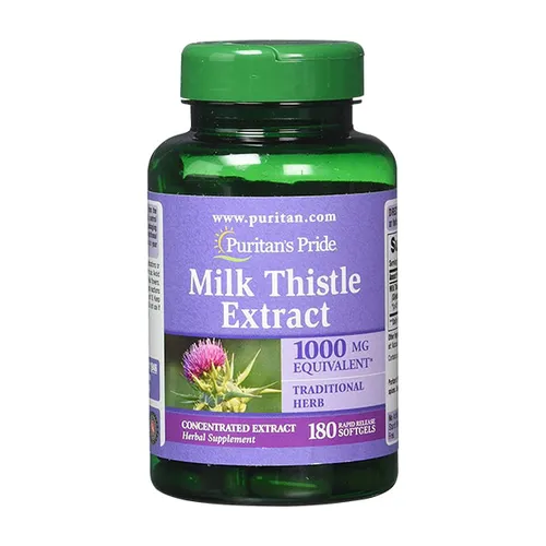 Thuốc bổ gan Milk Thistle Extract Puritan’s Pride 1000 mg 180 viên của Mỹ